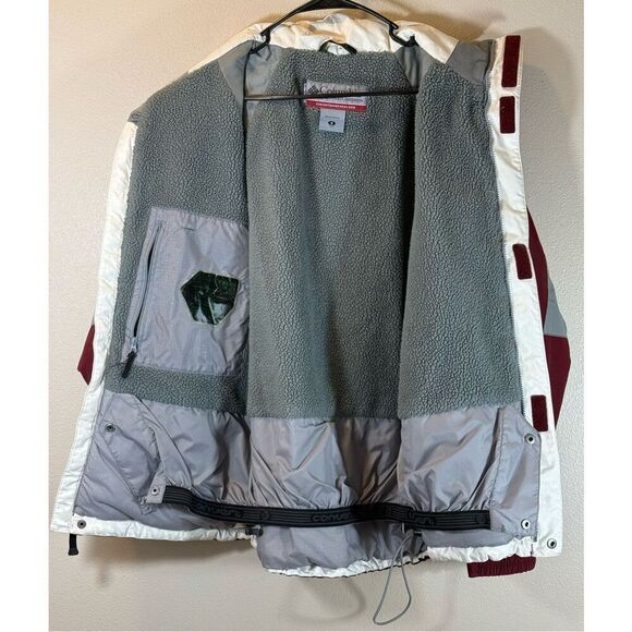 Columbia BaseTRX Convert Snowboard  Ski  Burgundy & Gray Jacket Coat Men's Small - Picture 9 of 16